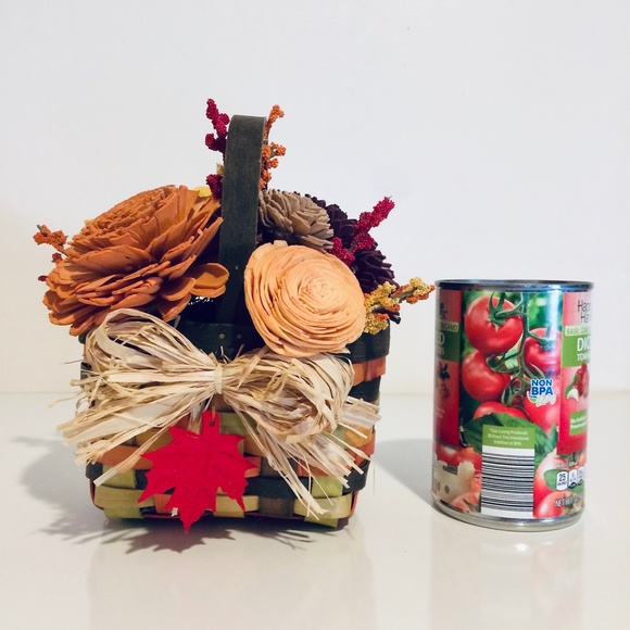 Autumn Sola Wood Flower Basket Decor Halloween - Picture 7 of 8